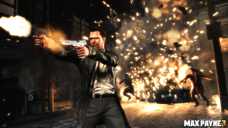Illustration for article titled Max Payne 3 Screens Show Two Guns are Better Than None